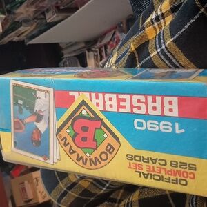 Bowman 1990 baseball card factory sealed set brand new shirked wrapped in origin